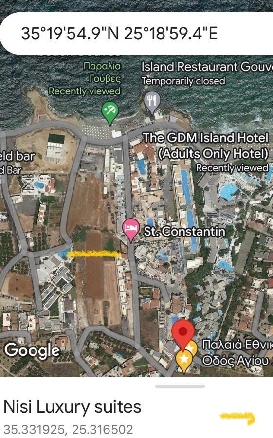 Nisi Luxury Suites With Private Pool In Gouves Kato Gouves Εξωτερικό φωτογραφία